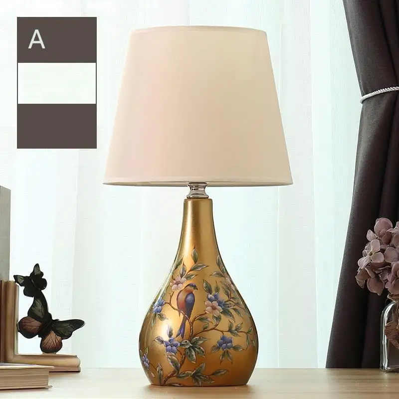 Art Abajour Свадебная спальная лампа для спальни commodino Schemerlamp Lampara De Mesa House Abajur Para Quarto Deco