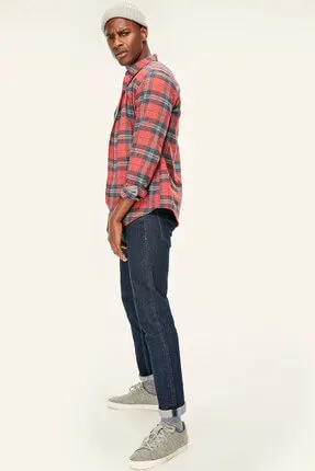 Для мужчин Slim Fit джинсы цвета индиго TMNSS19TS0003 | Мужская одежда