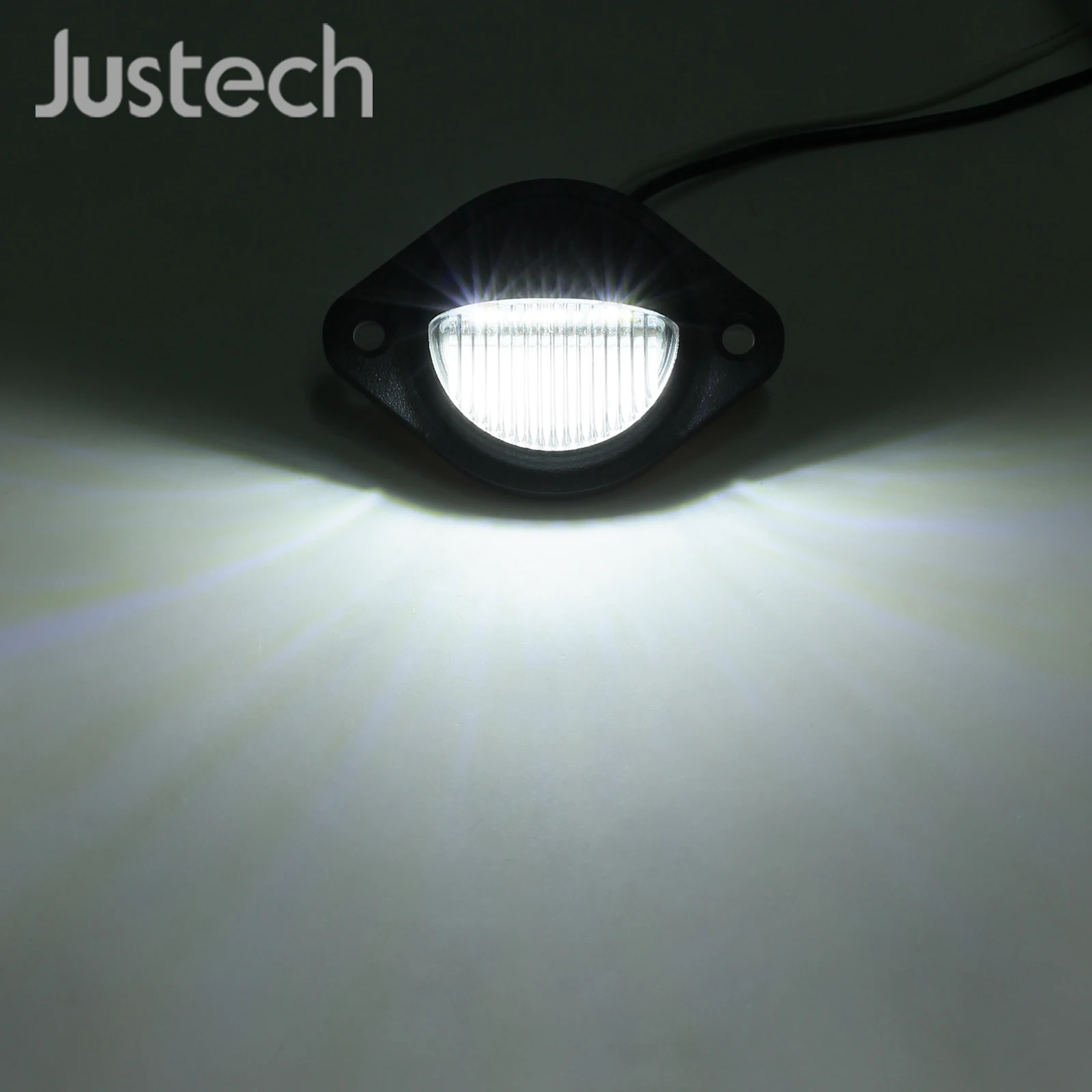 

Justech 12V 24V LED License Plate Light Universal fitment for Trailers Trucks, Lorries,Vans and Caravans ABS Plastic