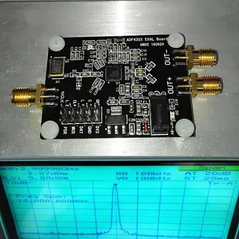 ADF4350 ADF43501 PLL источник радиочастотного сигнала, синтезатор частоты, макетная плата, Синусоидальная волна/CY7C68013A, USB плата, логический анализат...