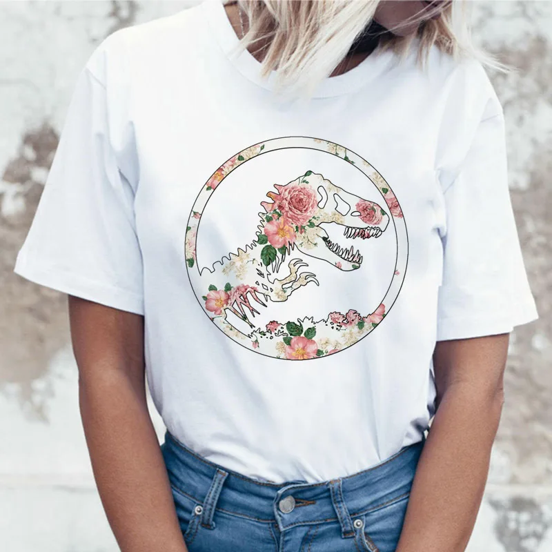 Ужас гранж Женская Милая футболка Demon тату дизайн корейский стиль популярная ад