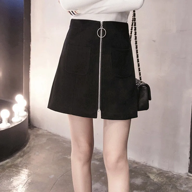 Женская Вельветовая юбка с высокой талией повседневная трапециевидная средней