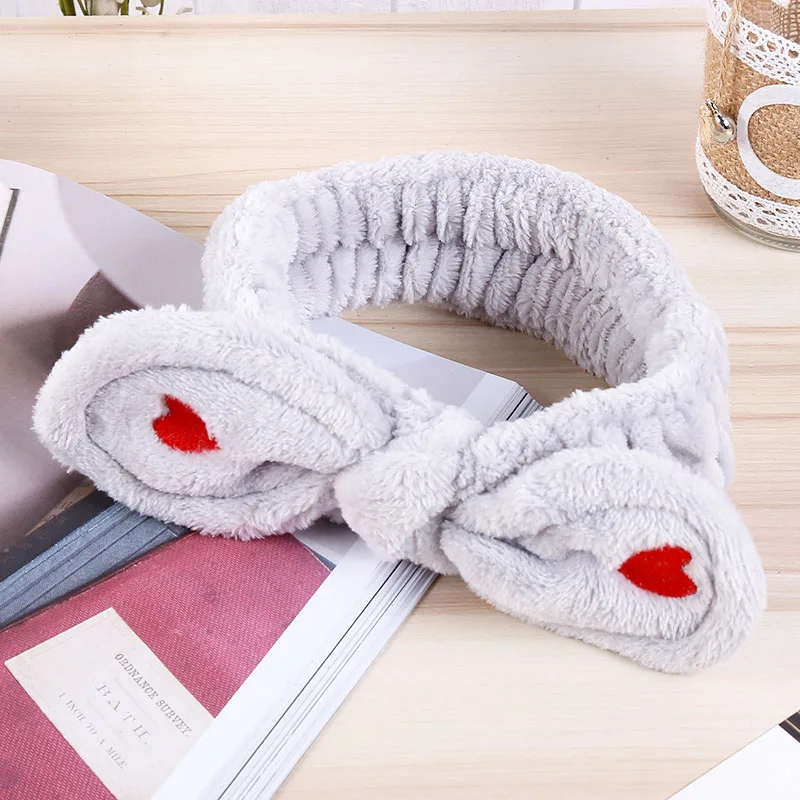 

Sale Cute Wash Face Baby Hairband Heart Bowknot Girls Soft Confortable elastic Women Headband