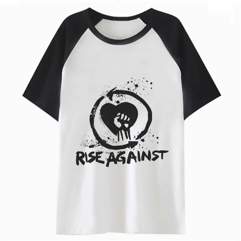 Футболка rise against футболка в стиле Харадзюку Мужская одежда забавная уличная