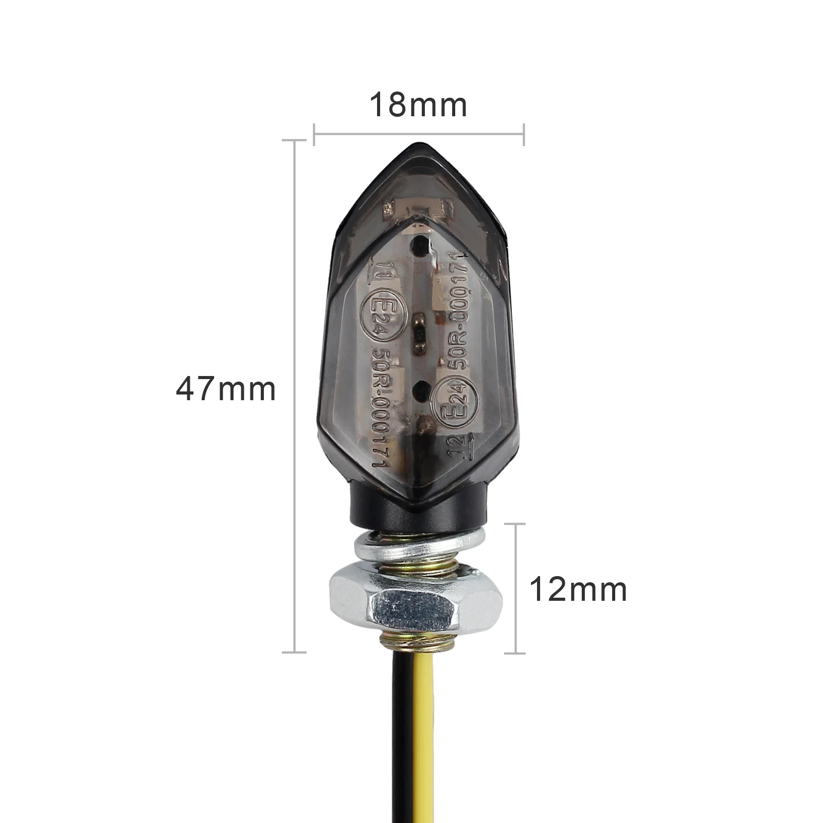 Justech 4x Универсальный 12LED течёт водонепроницаемый мотоцикл указатель поворота