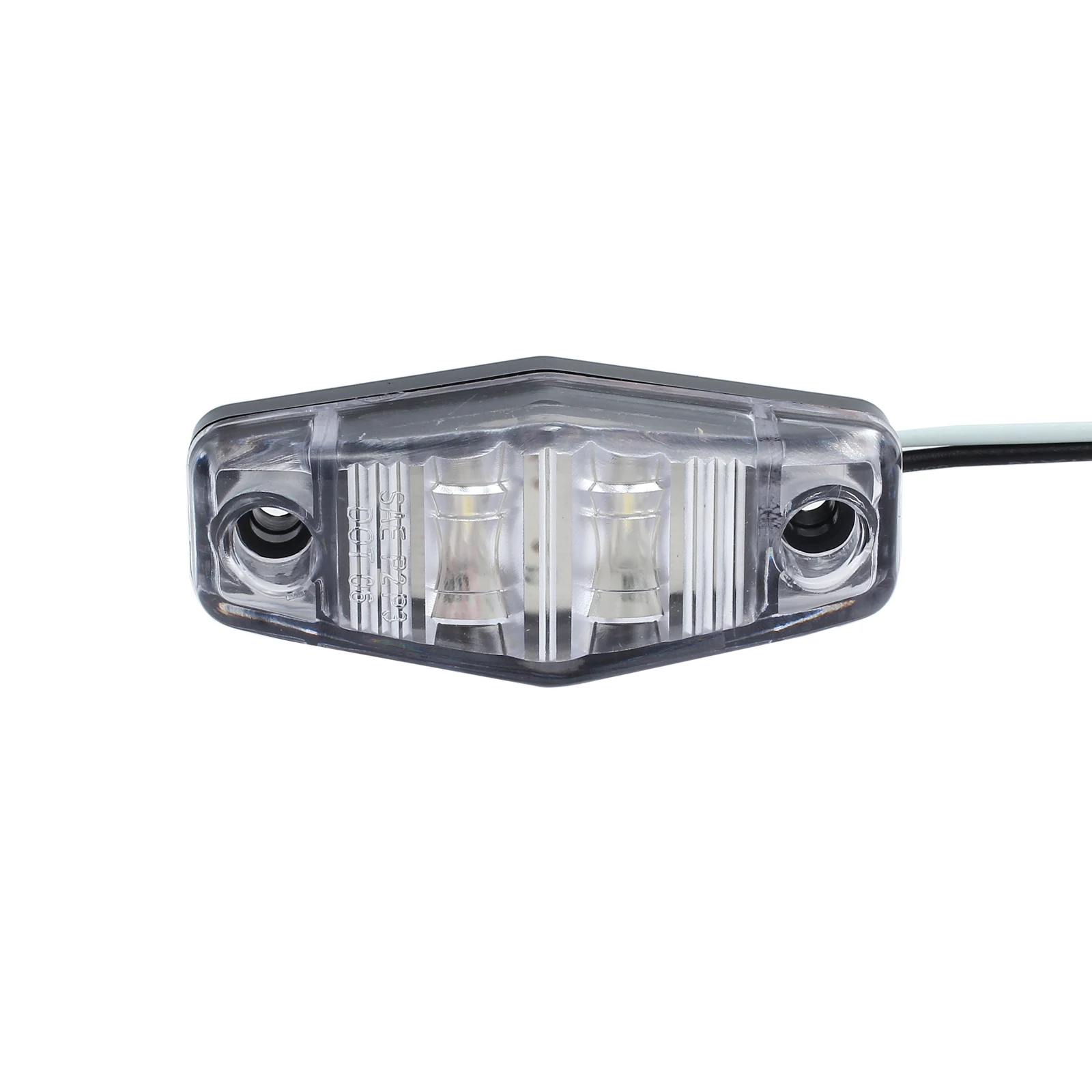 Justech 4 шт 2LED IP65 Передние боковые Габаритные красные огни автомобилей Грузовик Ван