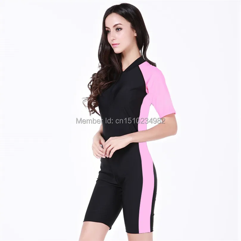 Женский купальный костюм с коротким рукавом SBART цельный для серфинга женские