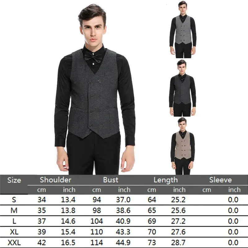 Мужской смокинг Три боты Бизнес Slim Fit платье жилет джентльмен Свадебный
