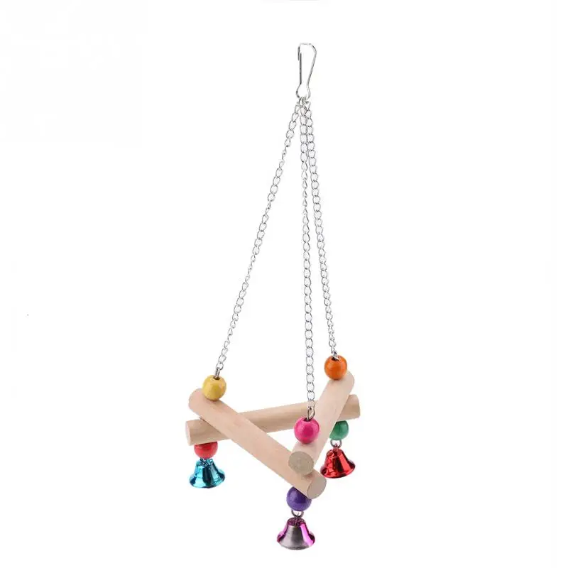 Прекрасный 3 шт./компл. подставка для игрушек подвесная лестница жевания качели