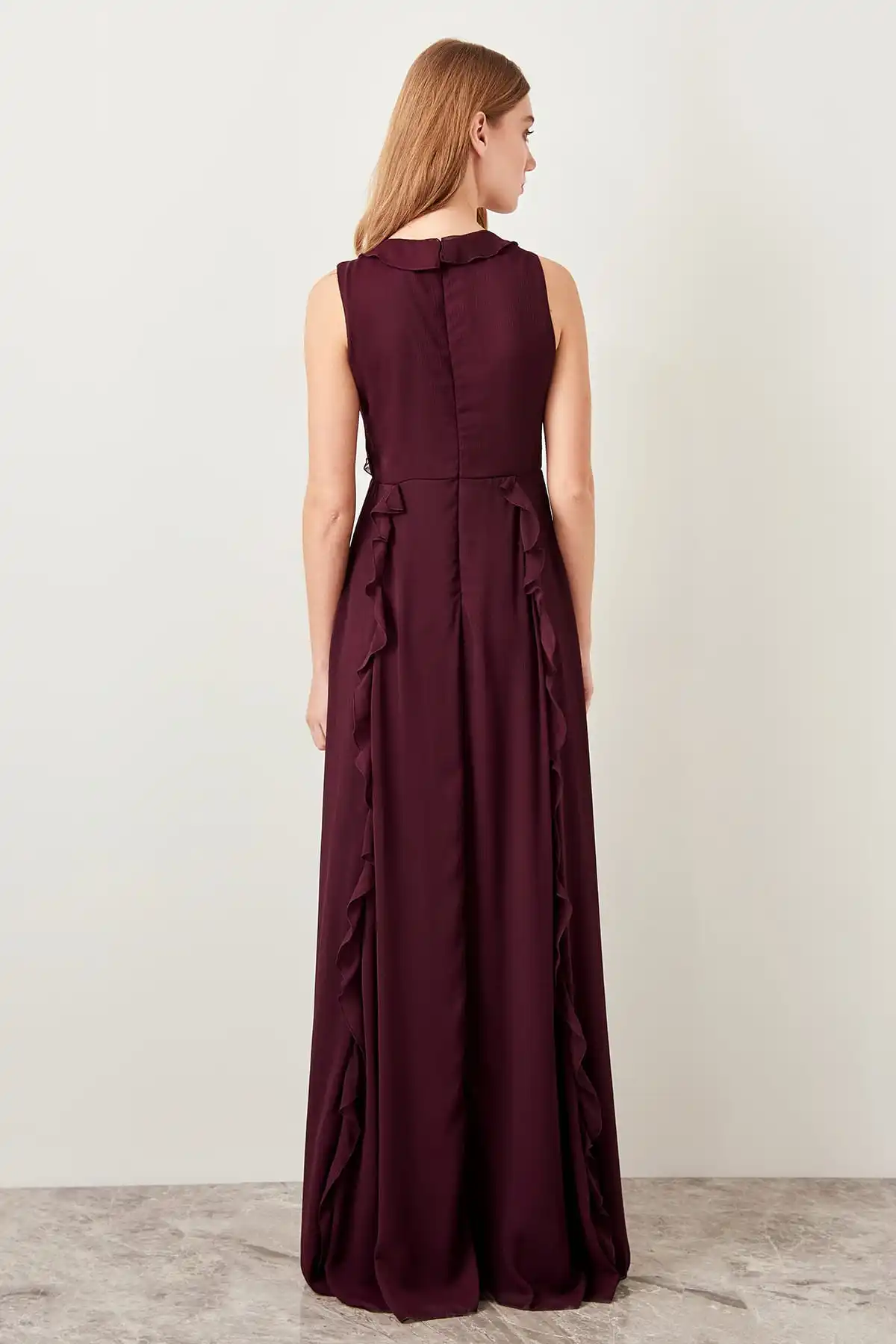 Trendyol Plum Evening Dress Advanced Flywheel TPRSS19FZ0045 | Свадьбы и торжества