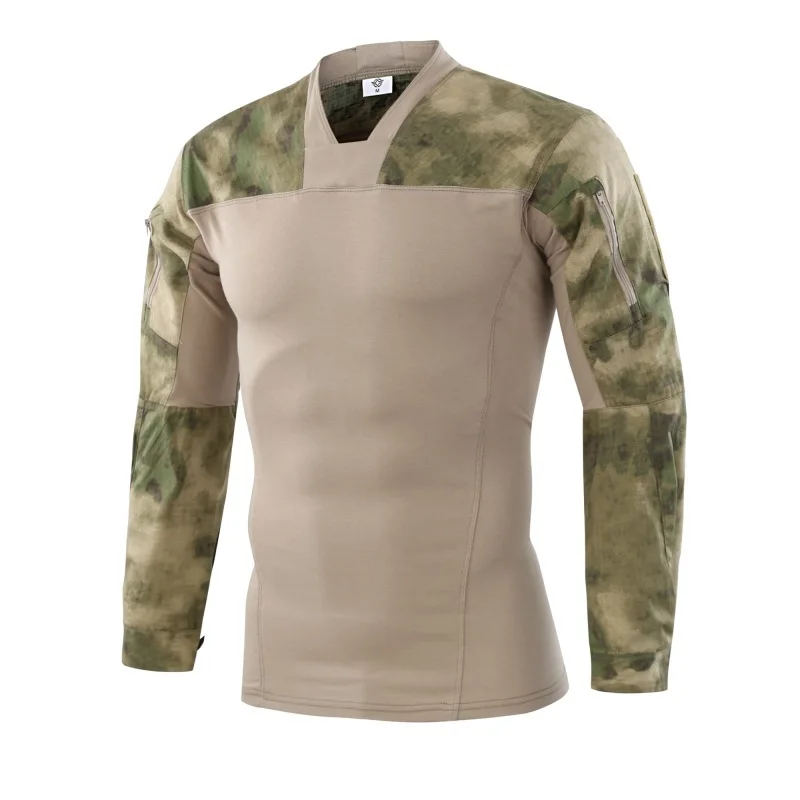 Мужская и женская камуфляжная тактическая рубашка, спортивная одежда для бега от AliExpress WW