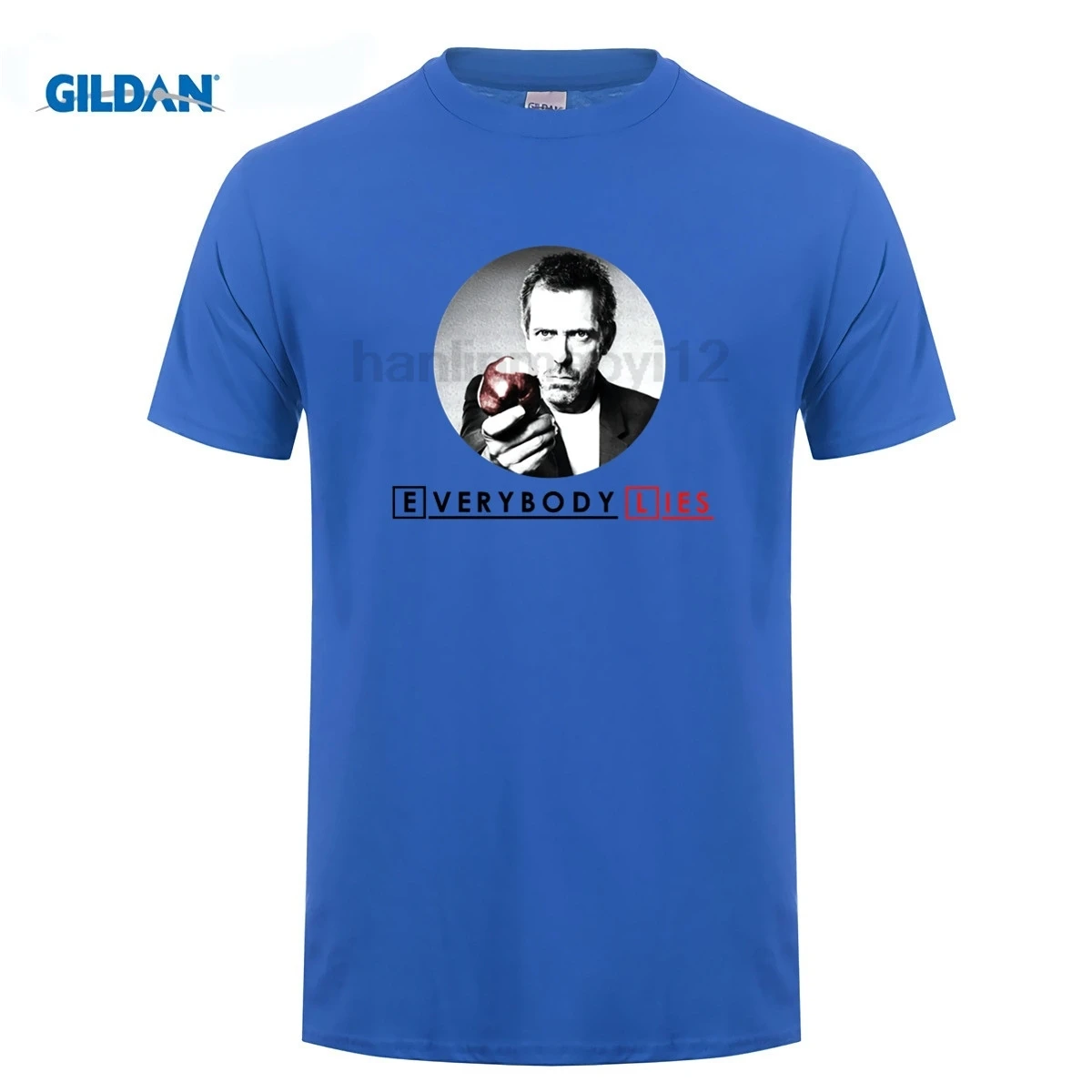 GILDAN Dr House Everybody Lies Tee Shirts Teenage Cotton Short Sleeve T-Shirt Great Men's Cool T Shirt O Neck | Мужская одежда