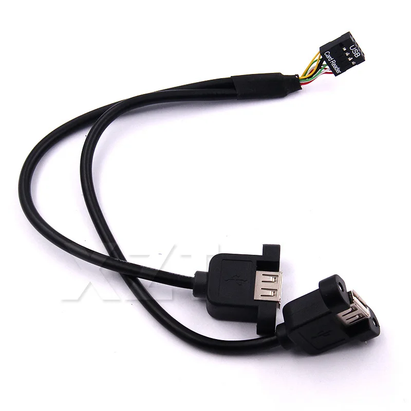 Высокая качественная материнская плата 9Pin превращает USB2.0 два Extension Line основная