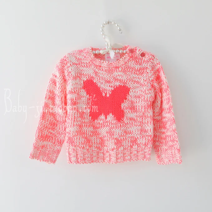 Autumn And Winter Dress Girl Sweater Baby Virgin Knitting Unlined Upper Garment Round Neck Pullover Wire 1-3 Year | Детская одежда и