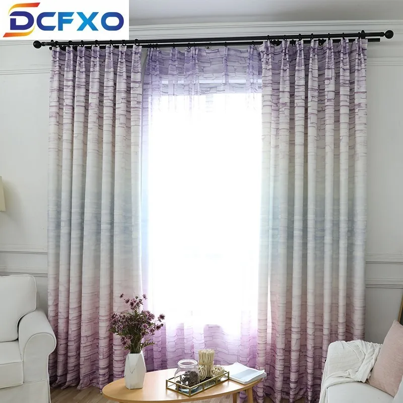 Гостиная спальня гостиная современный минималистский плотные занавес тюль