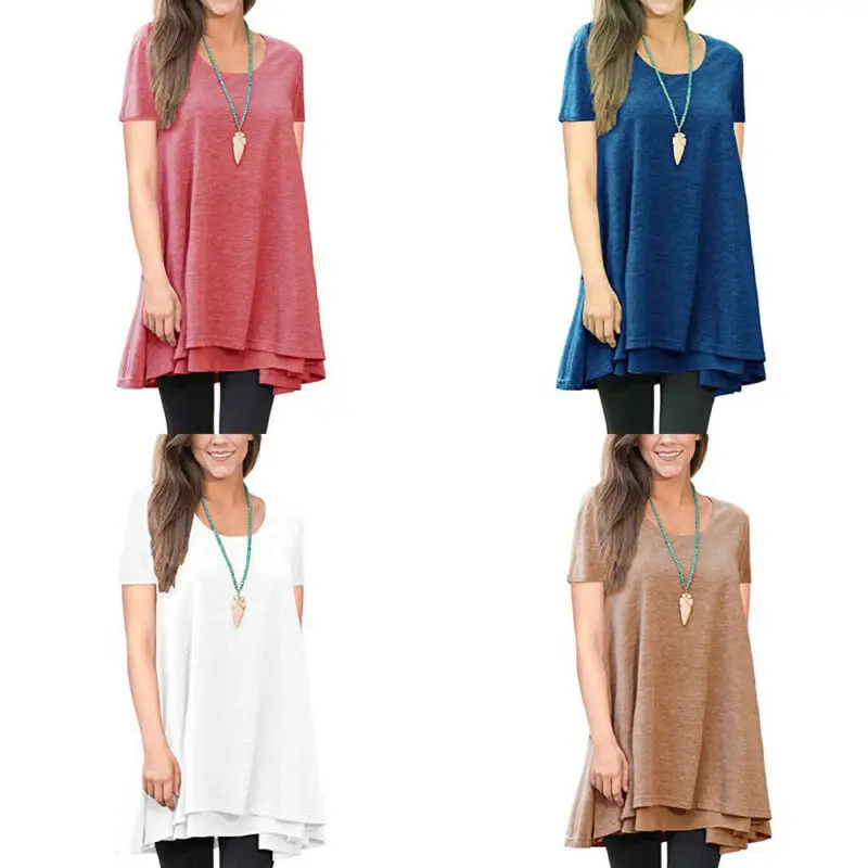 Однотонная рубашка Базовая футболка плюс свободные топы пуловер Джемпер Женская