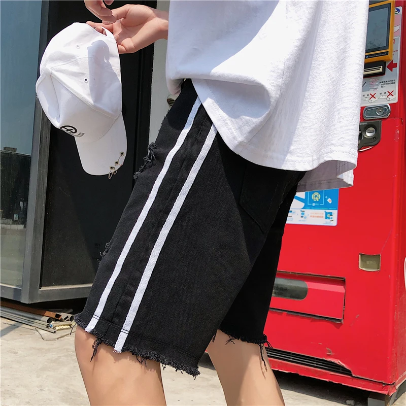 Новинка весна-лето 2019 мужские короткие джинсы в китайском стиле для активного