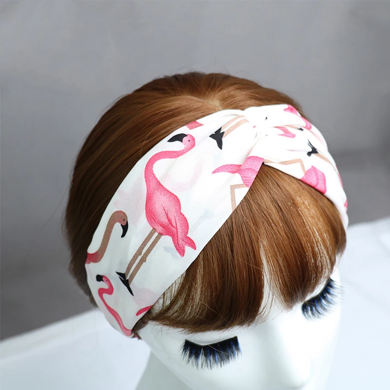 Модные женские повязки на голову с перехлёстом бандана для волос головные уборы