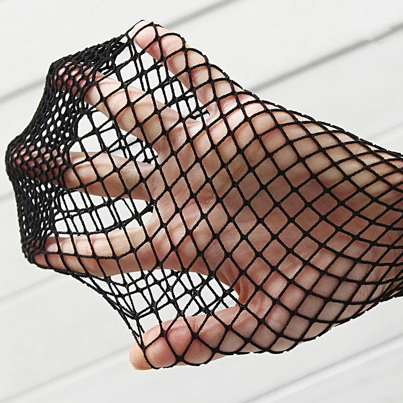 MS черный корейский стиль вырез крест-ажурные чулки носки большие ажурные