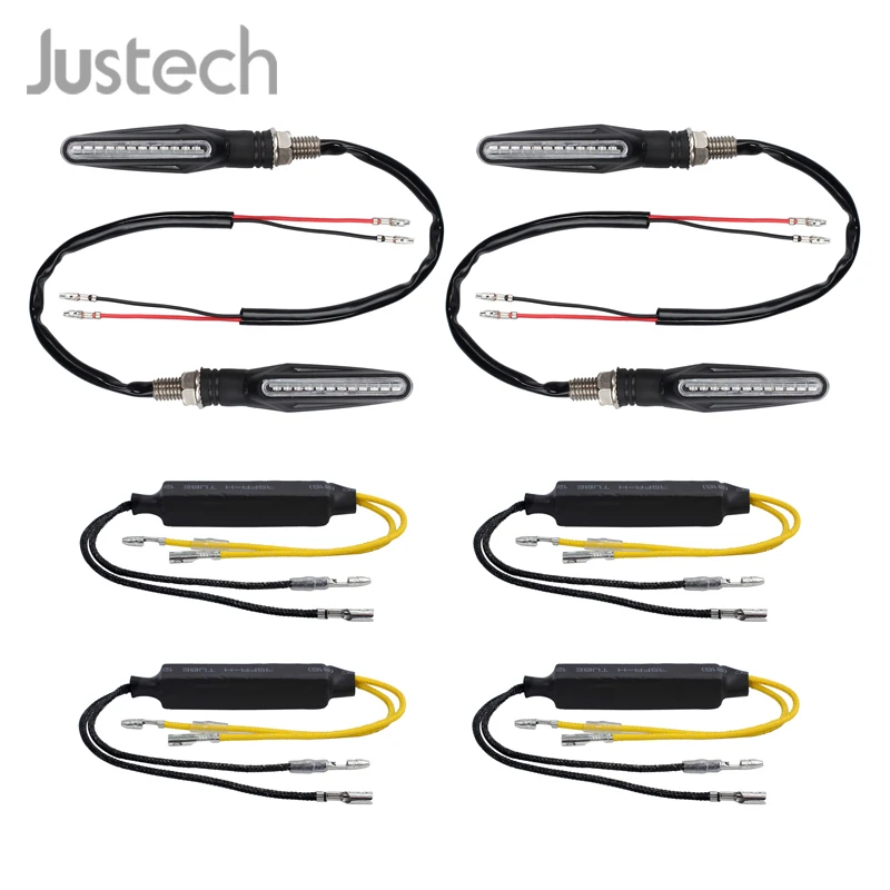 Jutech 4 шт. Универсальный водонепроницаемый светодиодный индикатор поворота