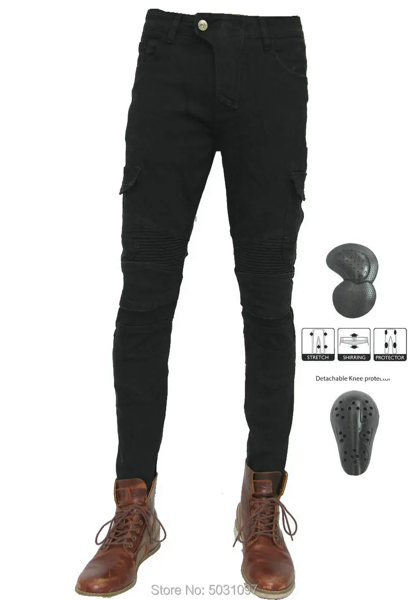 Motorpool черные мотоциклетные джинсы для езды грубая прямые свободные защитные