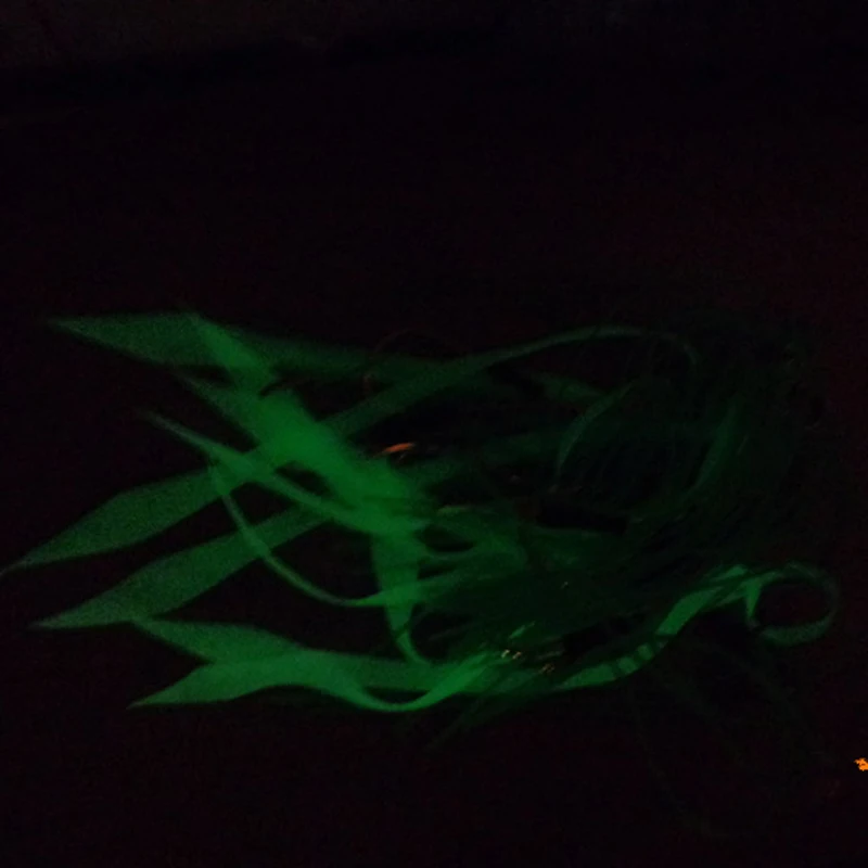 5 шт./компл. DIY красочные светящиеся ручной вязки рыболовный крючок с силиконовой