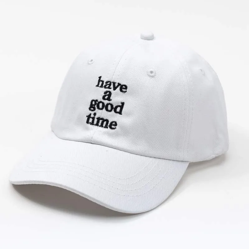 Женская Бейсболка с вышивкой и надписью Good Time повседневная мужская шапка черная