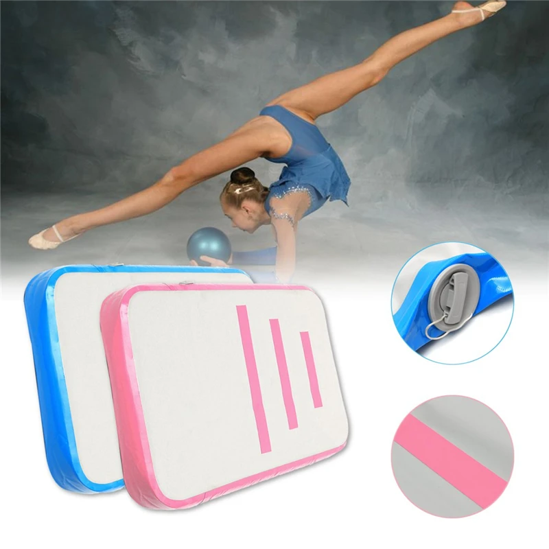 

Free Shipping Pink Inflatable Gymnastic Inflatable Air Block 20cm Thickness Inflatable Gymnastic Air Block For Sale