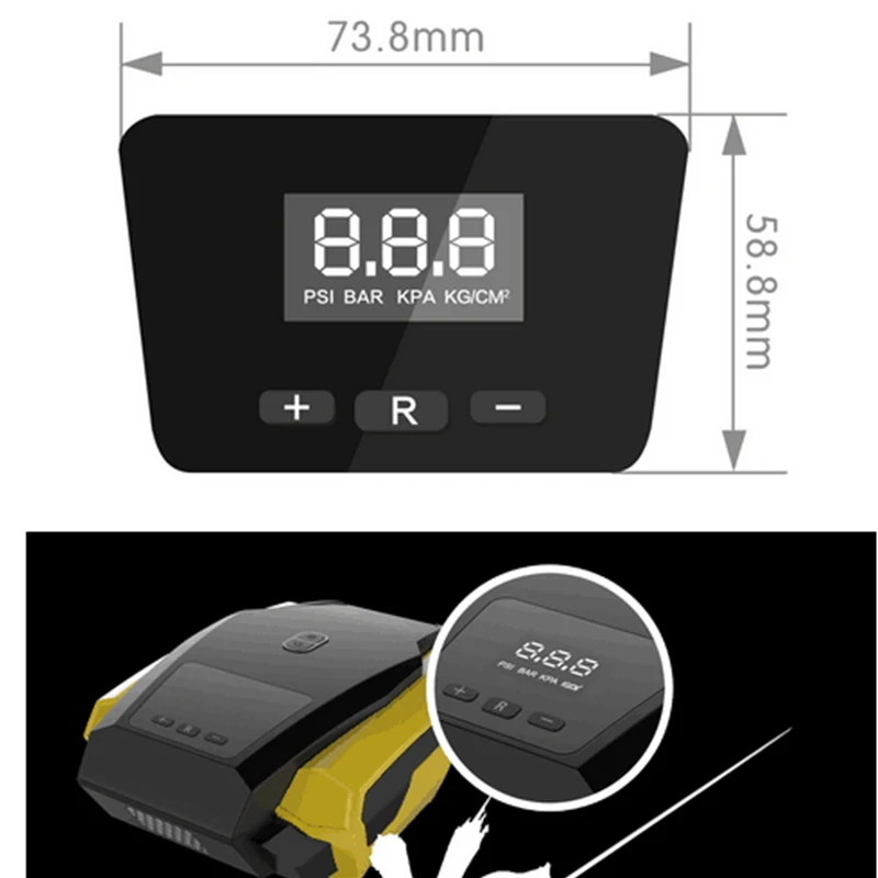 12V Automobile Tire Fast Inflator Mini Electric Auto For Trave Car LED Digital Display Air ComprESSor Portable Inflatable Pump | Автомобили