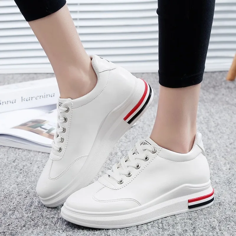MOSOPRO Woman Spring Sneakers Embroidery Sports Shoes Walking Outdoor Autumn Tennis Height Increasing S019 | Спорт и развлечения