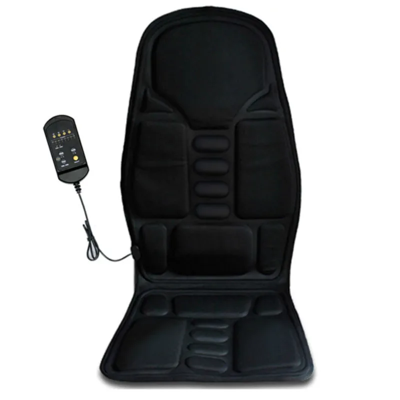 

12V Car Seat Heat Massage Chair Cushion Pad Lumbar Neck Shoulder Massager Kit