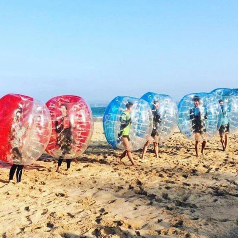 Free Shipping Air Bubble Soccer 0.8mm Pvc 1.5m Inflatable Zorb Ball bubble Football Suit loopy bumper | Игрушки и хобби
