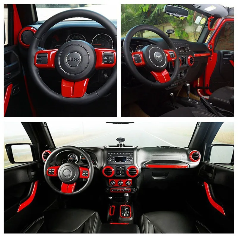 

Automotive Interior Parts Interior Accessories ABS Decorative Strips 12 Sets Suitable For 11-17 Wranglers