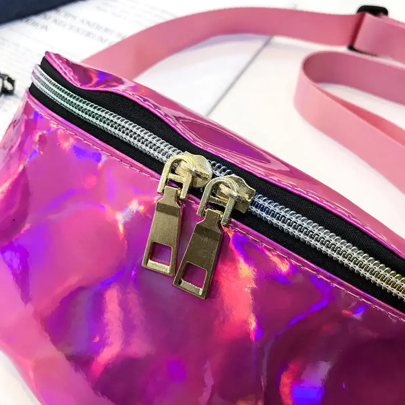 2019 Hot Holographic Waist Bags Women Fanny Pack Female Belt Bag Geometric Packs Laser Chest Phone Pouch | Багаж и сумки