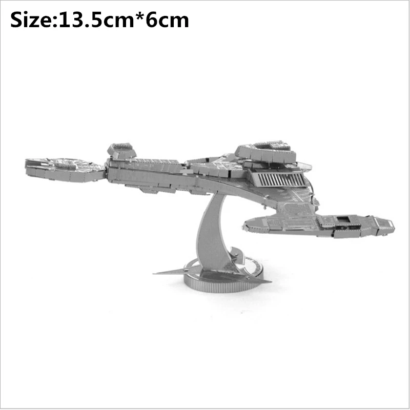 

Star 3D Metal Puzzle Enterprise 1701 Jigsaw Bird of Prey Handmade Klingon Vor Cha DIY Crafts Manual Gifts Adult Kids Toys