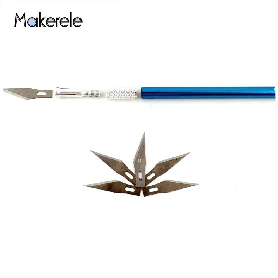 5 лезвий металлическое лезвие для скальпеля нож резки деревянной бумаги ремесло