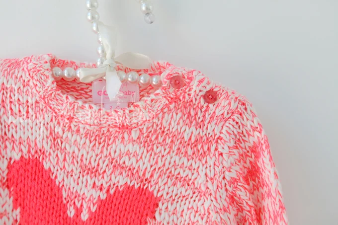 Autumn And Winter Dress Girl Sweater Baby Virgin Knitting Unlined Upper Garment Round Neck Pullover Wire 1-3 Year | Детская одежда и