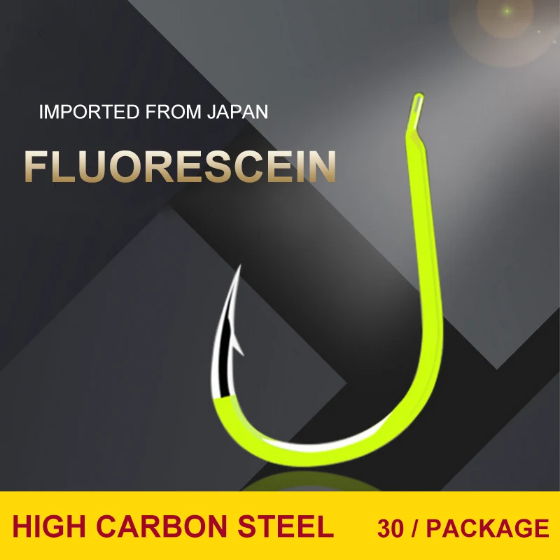 30PCSLead крюк. Рыболовный крючок. Аутентичный колючий крючок с леской отвернутый