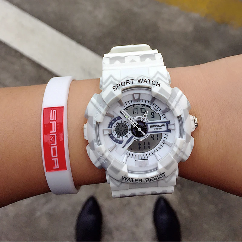 SANDA модные электронные спортивные весы женские часы свинцовые цифровые подарок