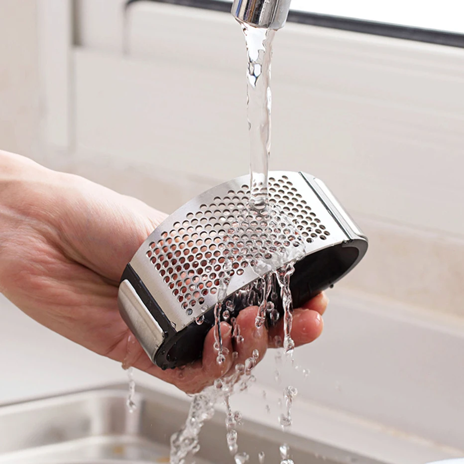 Basedidea чесночница ручной Пресс изогнутые Форма измельчение чеснока Slicer