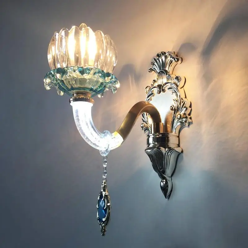 Аппликация Murale Lampen Современная Arandela Para Parede Хрустальная спальня Lampara De интерьер