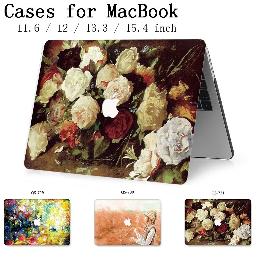 Новый чехол для ноутбука 2019 Apple MacBook Air Pro retina 11 12 13 15 3 4 дюймов с защитой экрана +