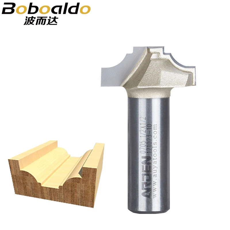 

Boboaldo 1pcs 1/2 Shank Decorative Plunge Ogee Bits Arden Router Bit Woodworking Cutter Tools Milling Cutter Woodworking Tool