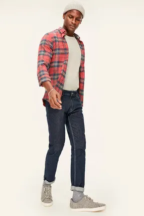 Для мужчин Slim Fit джинсы цвета индиго TMNSS19TS0003 | Мужская одежда