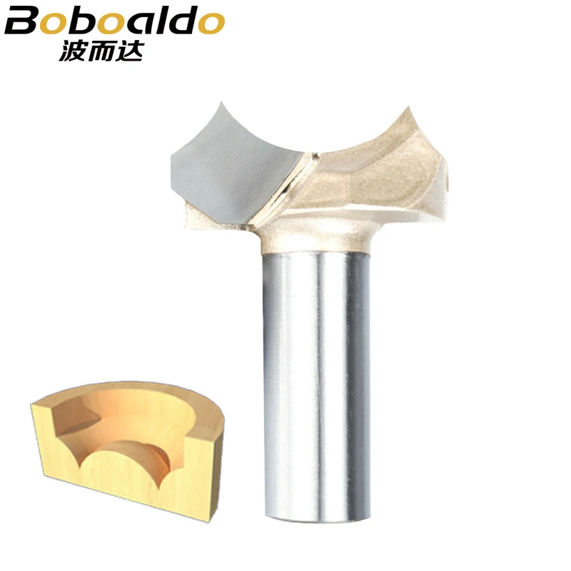 

Boboaldo 1pcs 1/2 1/4 Shank Dragon Ball Bit Point cut Round Over Groove Bits router bits for wood engraving cutter woodworking
