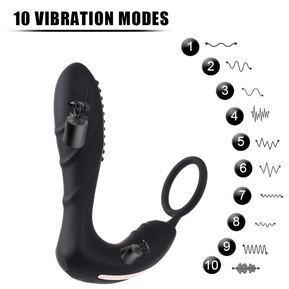 Loaey Wireless Remote Control Male Prostate Massager Silicone Anal Vibrator 10 Speed Butt Plug Sex Toys For Men Masturbator | Красота и