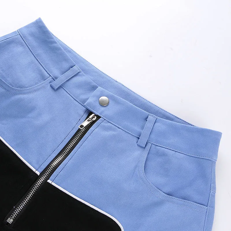 Брюки-карго женские в стиле хип-хоп хлопковые ажурные штаны с завышенной талией