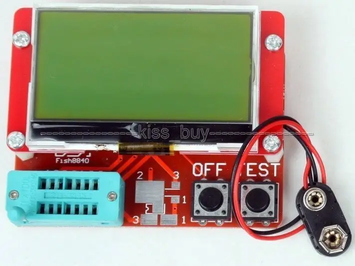 Mega328 Transistor Tester ESR Meter Big Screen LCD Diode Triode Capacitance NPN PNP MOSFET inductor | Электроника