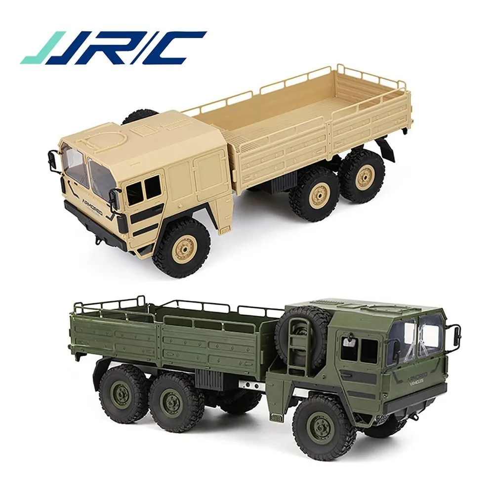 JJRC Q64 1/16 2 4G 6WD Радиоуправляемый автомобиль военный грузовик внедорожник Rock Crawler RTR