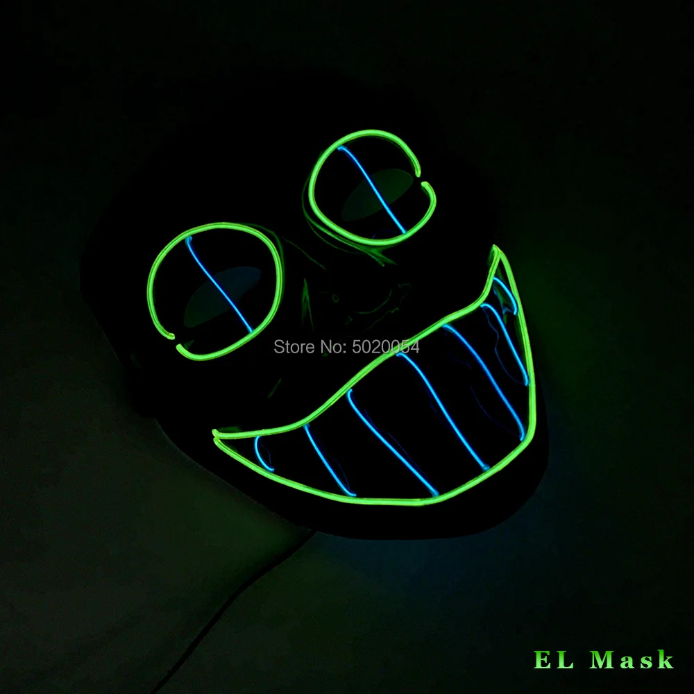 2 вида цветов для вечеринки на Хэллоуин комбинированная светящаяся маска